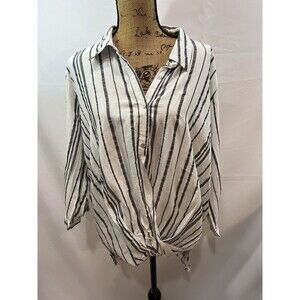 Womens Hopely Hi Low Cotton Blouse M
